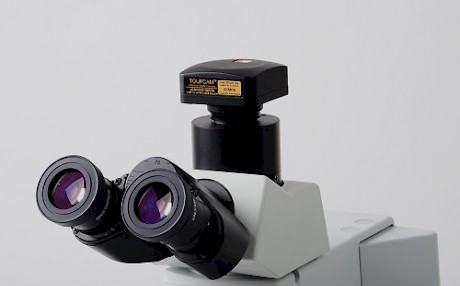 ToupCam显微镜摄像头/电子目镜与显微镜的连接方式