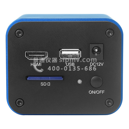XCAM系列HDMI+USB多输出显微镜摄像头背面