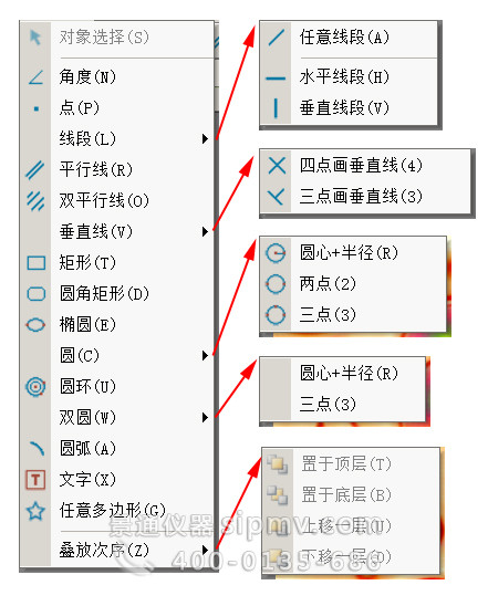 测量菜单