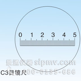 C3型:0.1尺形目镜尺5/50
