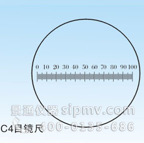 C4型:0.05尺形目镜尺5/100 