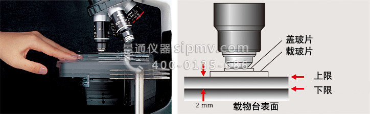 E200再定焦载物台&限位装置