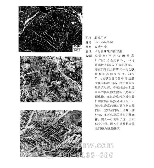 合金工具钢金相评级图谱4级