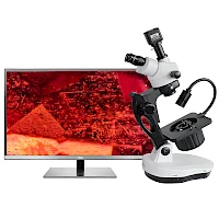 VGM600L专业级连续变倍宝石显微镜7-45倍带LED顶灯