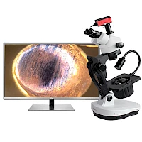 VGM600L专业级连续变倍宝石显微镜7-45倍带LED顶灯
