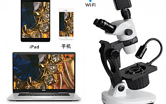 VGM650L专业级连续变倍宝石显微镜6.5-55倍带LED顶灯