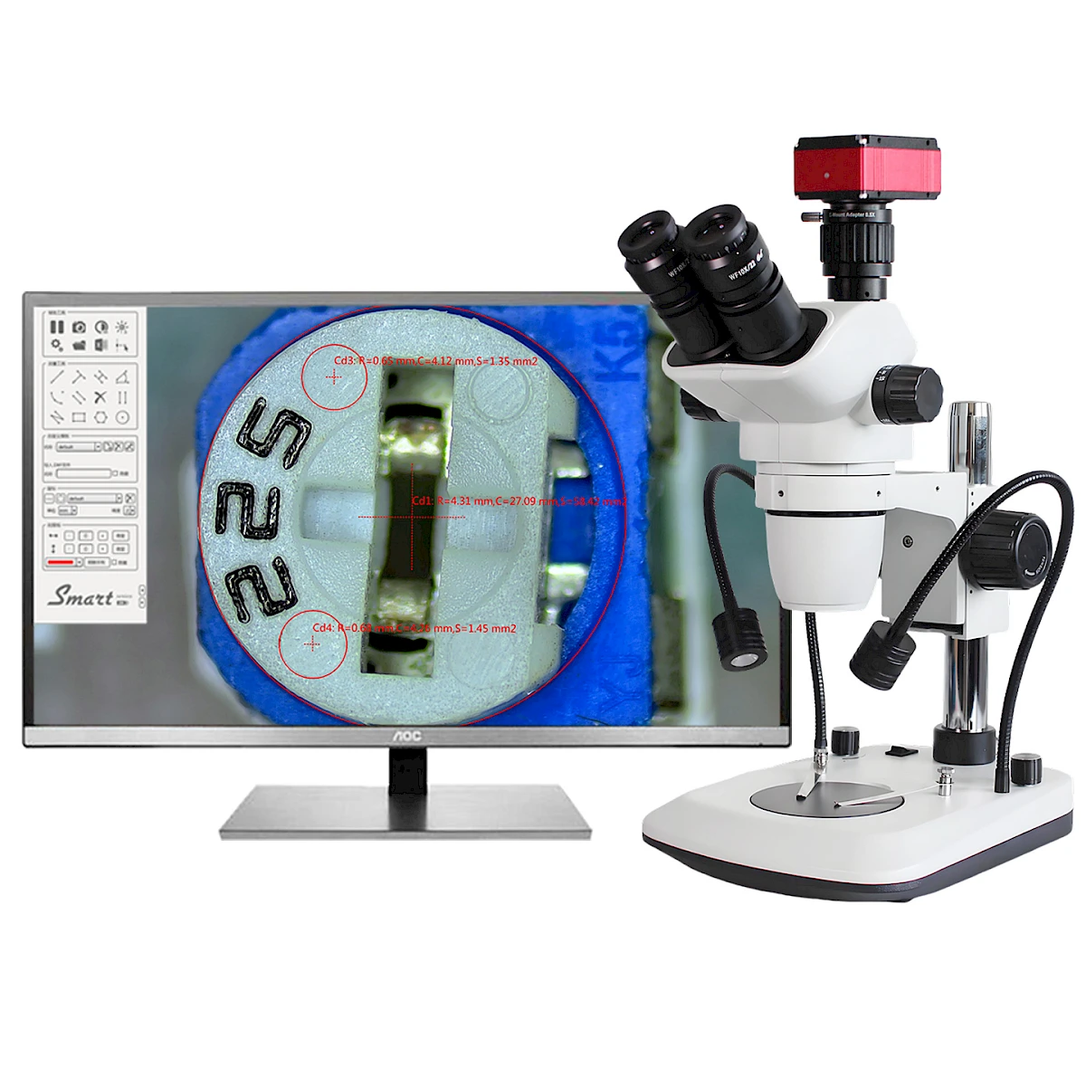 VMS206A三目双侧光源体视显微镜