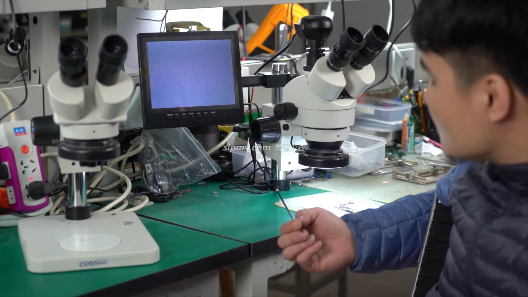 PCB元件焊接维修显微镜